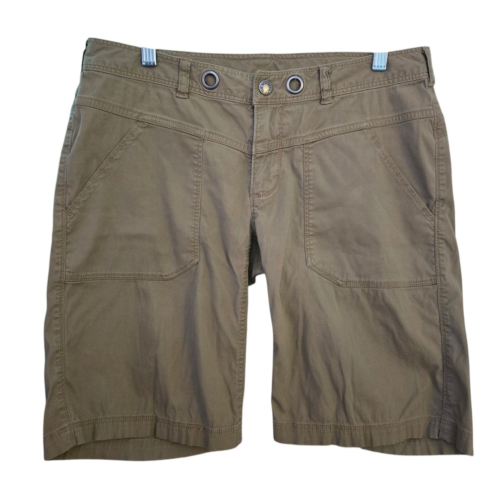 The North Face Womens Khaki Tan Utility Hiking Shorts Size 8 Trail Camp